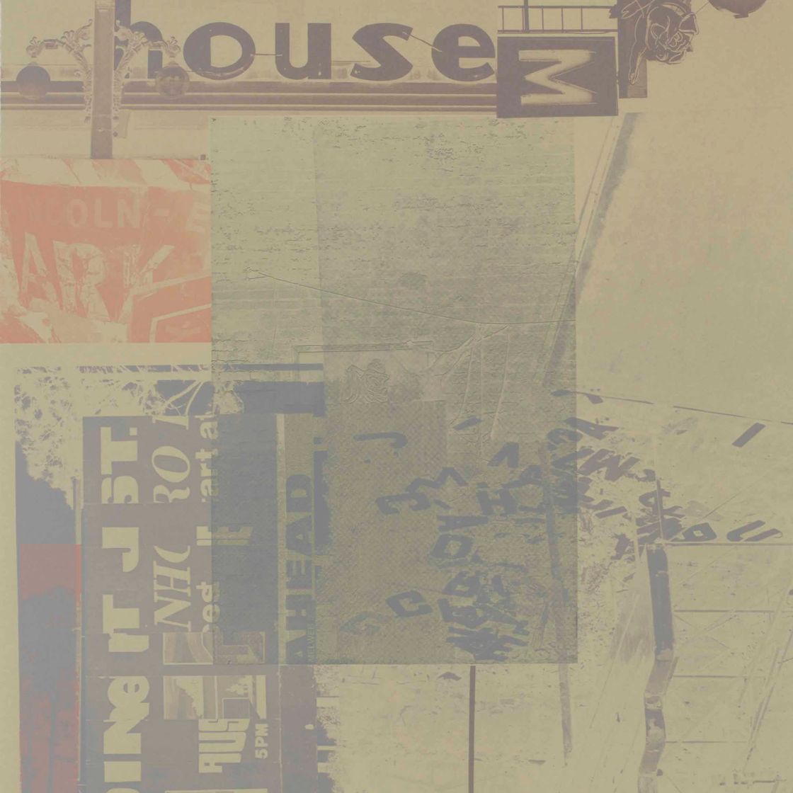 Robert Rauschenberg — Американская оловянная посуда с надписью Burroughs V, из серии American Pewter with Burroughs