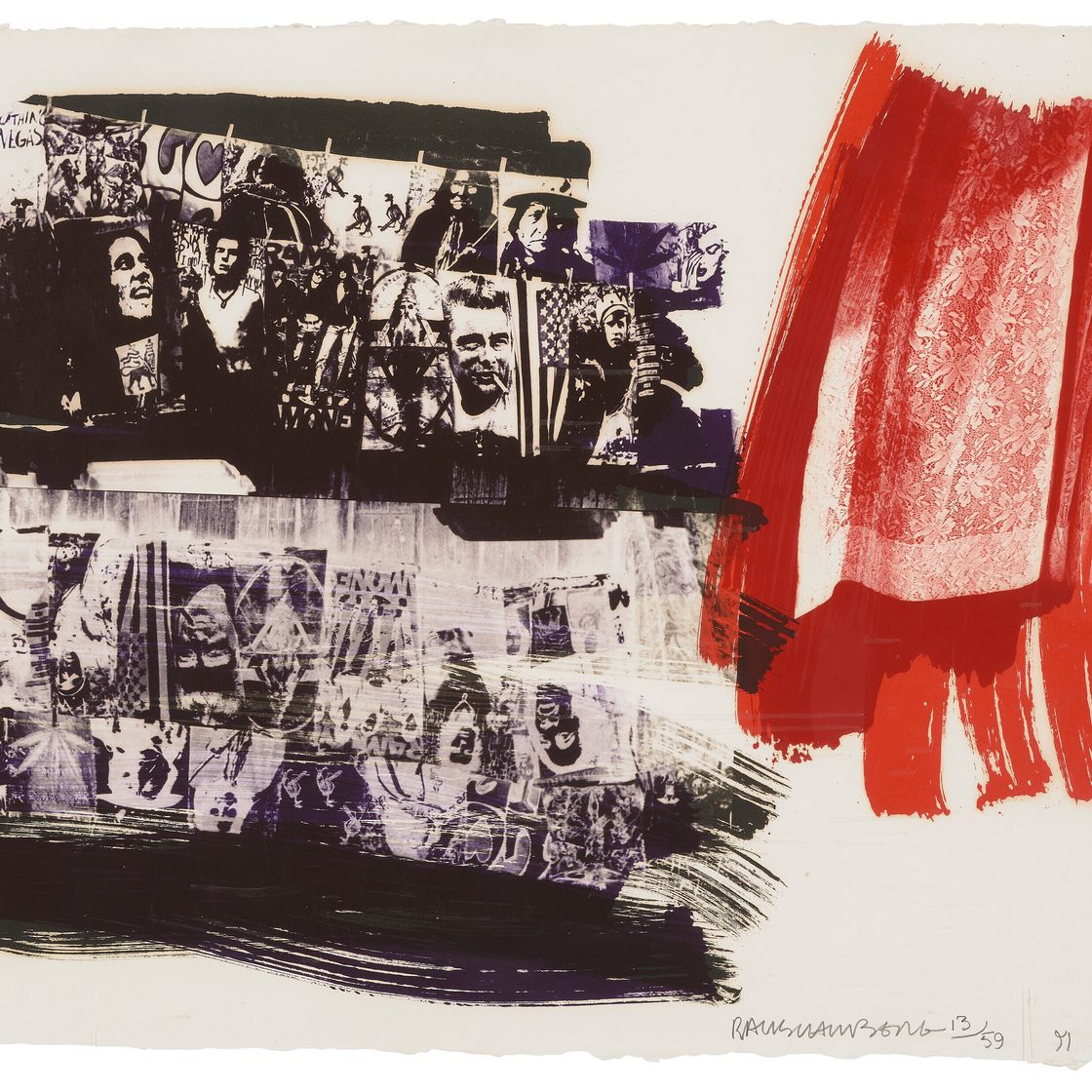 Robert Rauschenberg — Мармон Флер, из: Illegal Tender, Лос-Анджелес