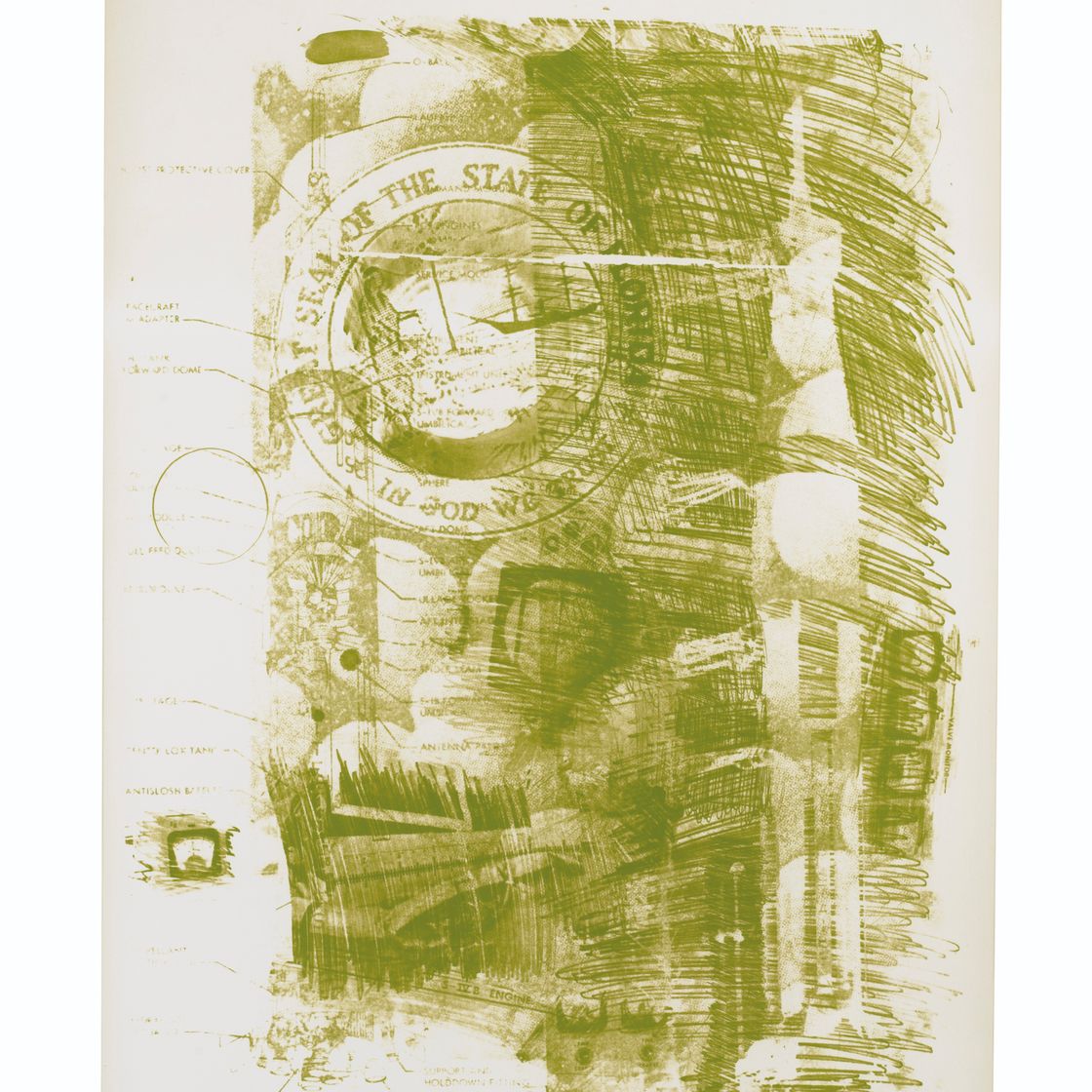 Robert Rauschenberg — Серия "Каменная луна" : пять принтов, изображение 4