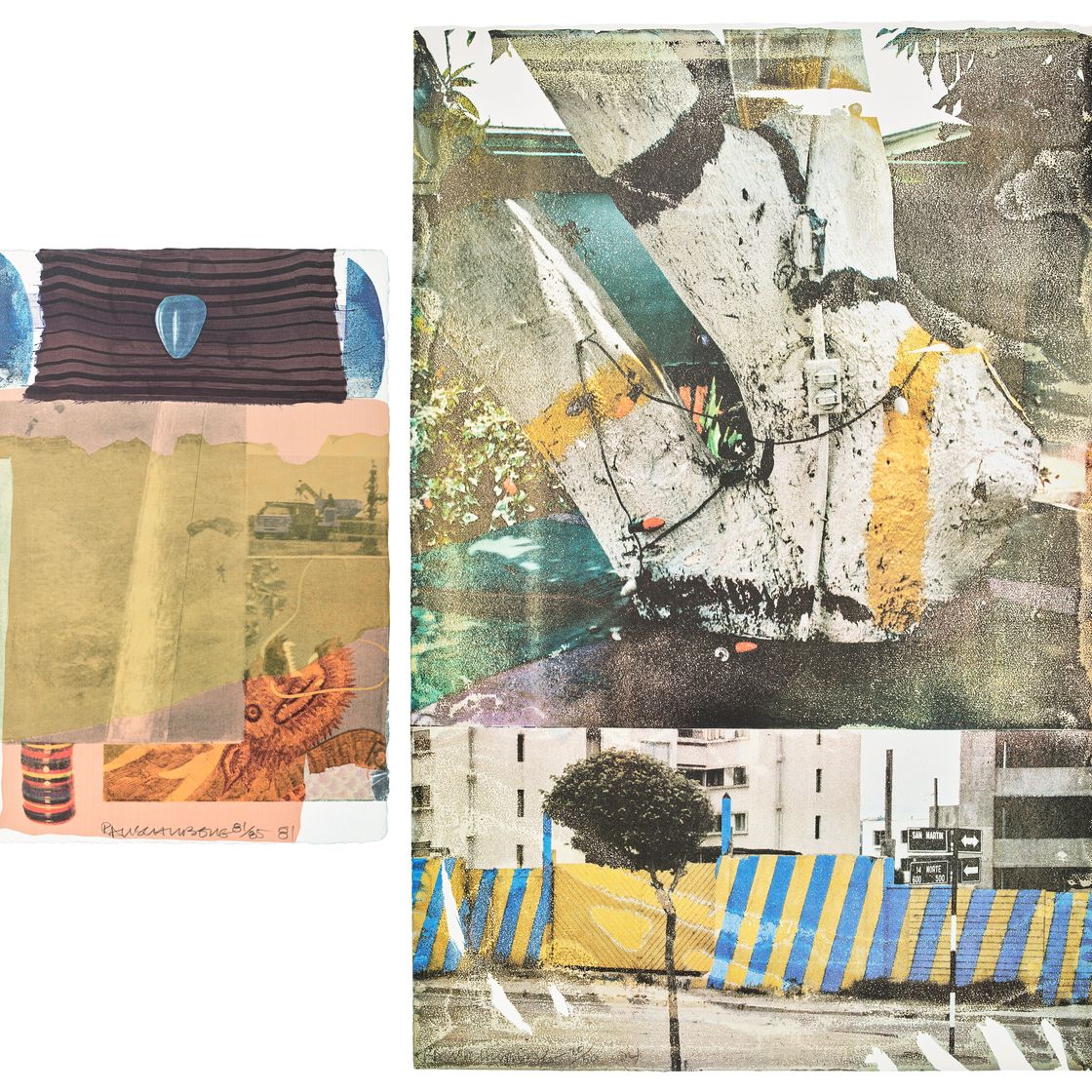 Robert Rauschenberg — Две гравюры художника