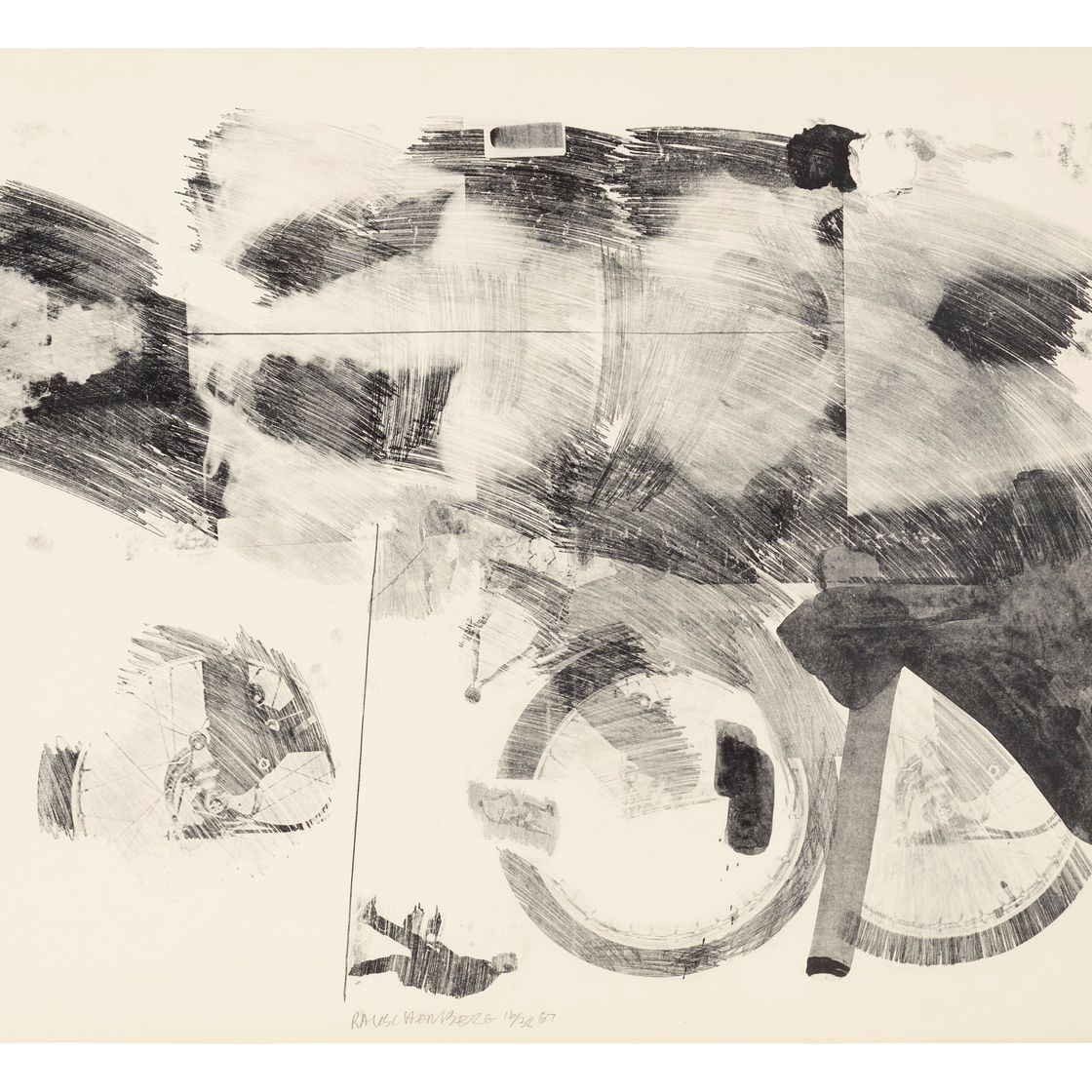 Robert Rauschenberg — Бустер и семь этюдов : четыре отпечатка, изображение 4