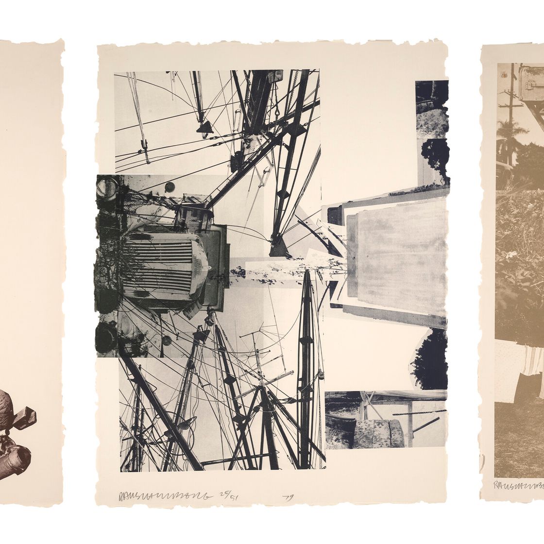 Robert Rauschenberg — Курганы-лежбища: три отпечатка