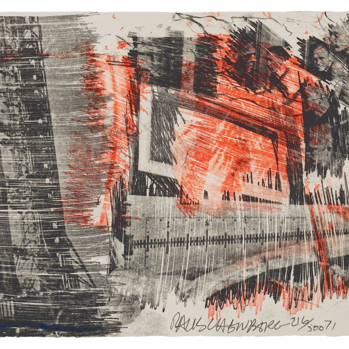 Robert Rauschenberg — Промежуточный итог, из серии Stoned Moon