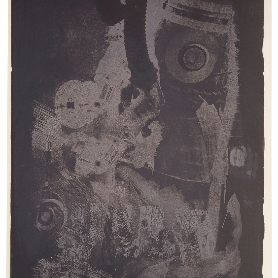 Robert Rauschenberg — Земная кора из серии "Побитая камнями Луна"
