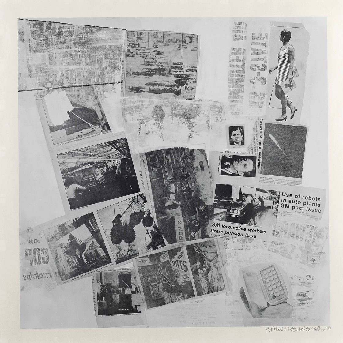Robert Rauschenberg — Две пластины, из: Характеристики из токов, изображение 1