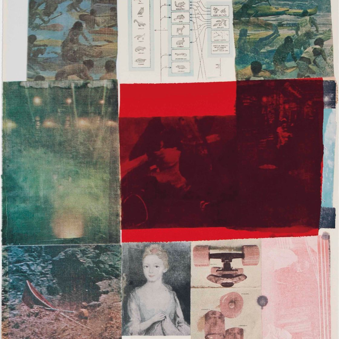 Robert Rauschenberg — Из резиденции власти, из набора из девяти отпечатков