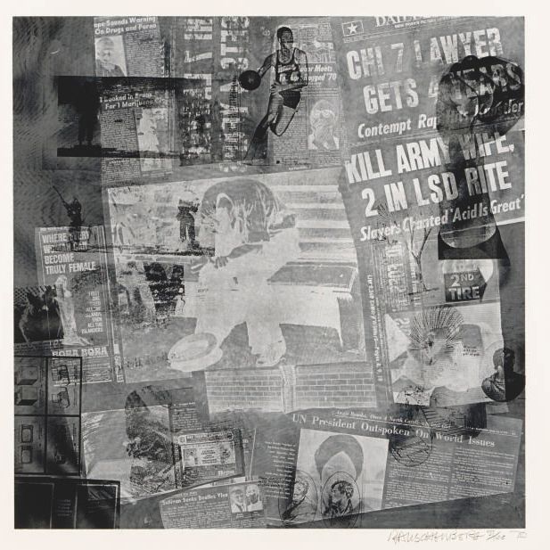 Robert Rauschenberg — Серия поверхностей, от Currents: одна пластина (F. 125)