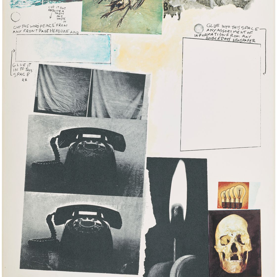 Robert Rauschenberg — Плакат, призывающий к миру