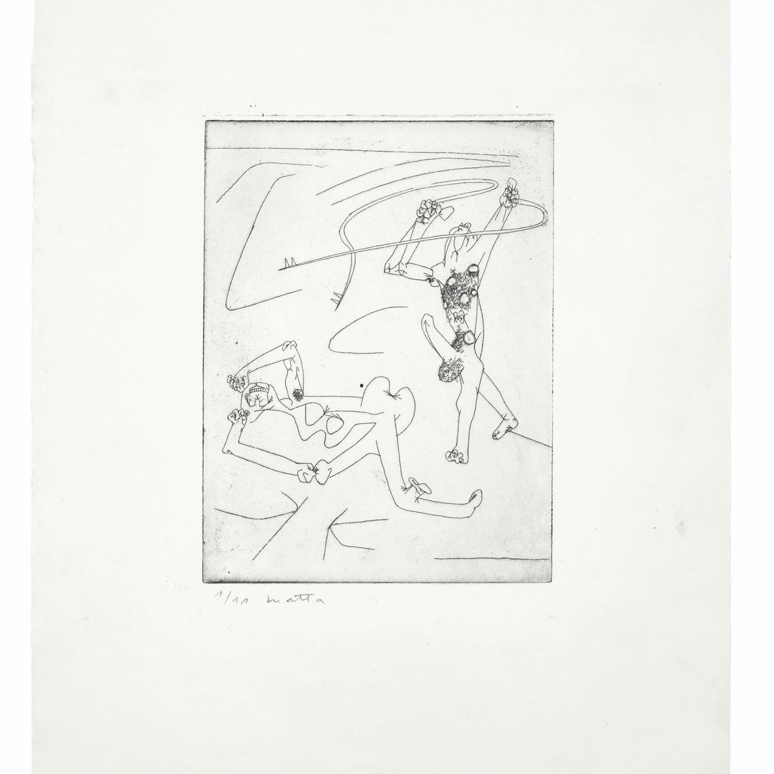 Roberto Matta — Новая школа : одиннадцать тарелок, изображение 1