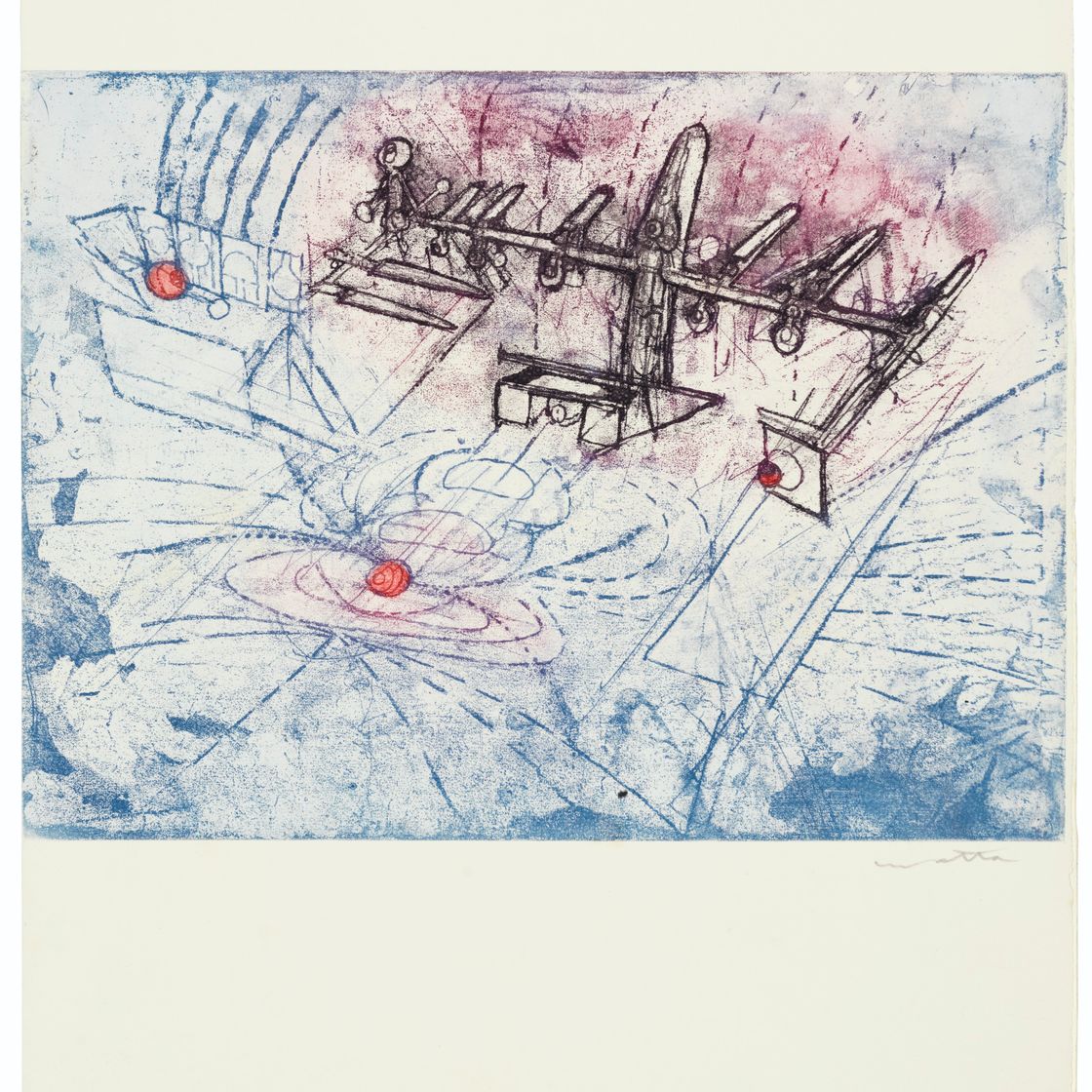 Roberto Matta — Приходите, чтобы узнать, что значимо, Эдвард Мейер, Лозанна, 1962, изображение 1