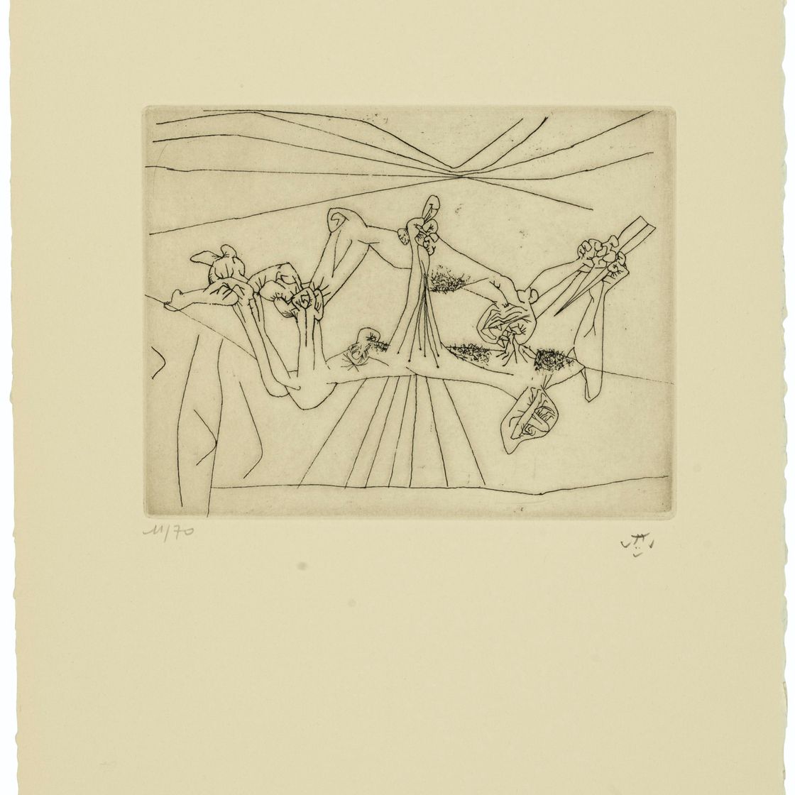 Roberto Matta — "Новая школа", издательство Сабатье-Сатье, Париж, 1980, изображение 4