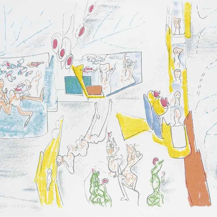 Roberto Matta — 5 Литографий
