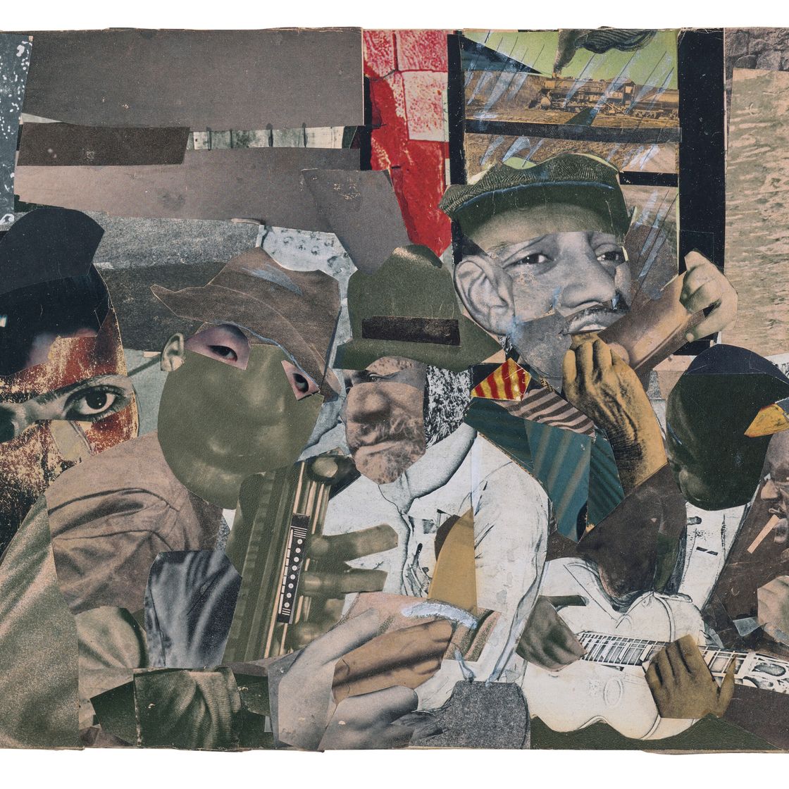 Romare Bearden — Блюз со свистком поезда: II, изображение 1