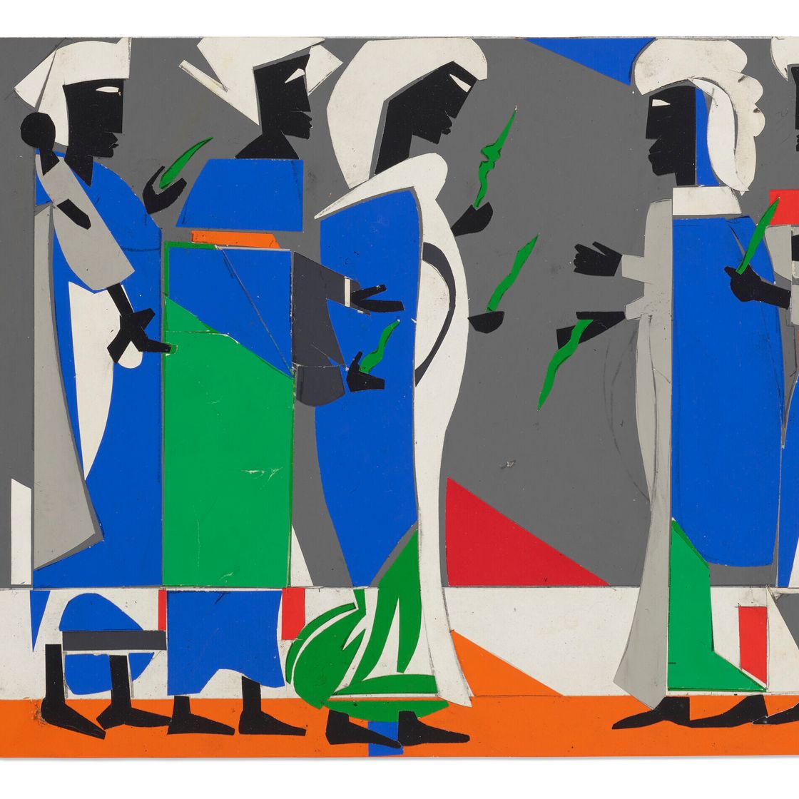 Romare Bearden — Процессия, изображение 1