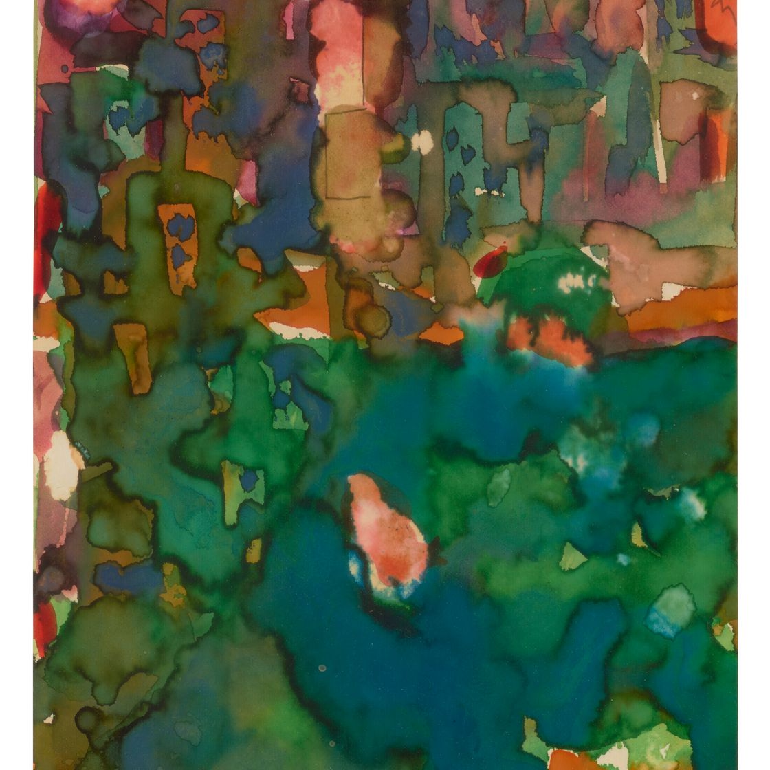 Romare Bearden — Без названия (Пейзаж)