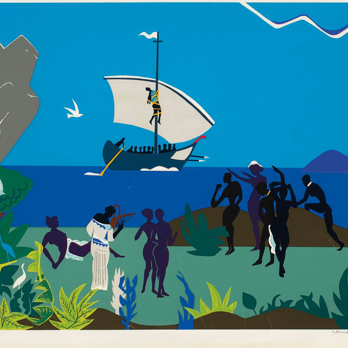 Romare Bearden — Песня сирены из "Одиссея"