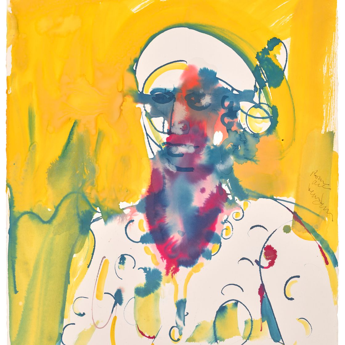 Romare Bearden — Святой Мартин Обеа (Чародей Святого Мартина, Манмбо Святой Мартин Ян), изображение 1