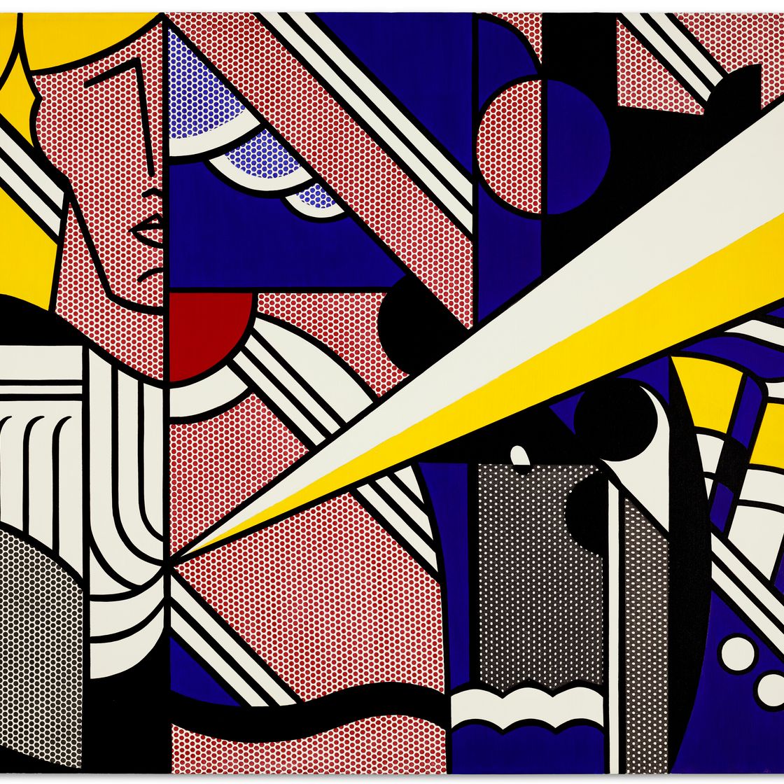 Roy Lichtenstein — Современная живопись с ионической колонной, изображение 1