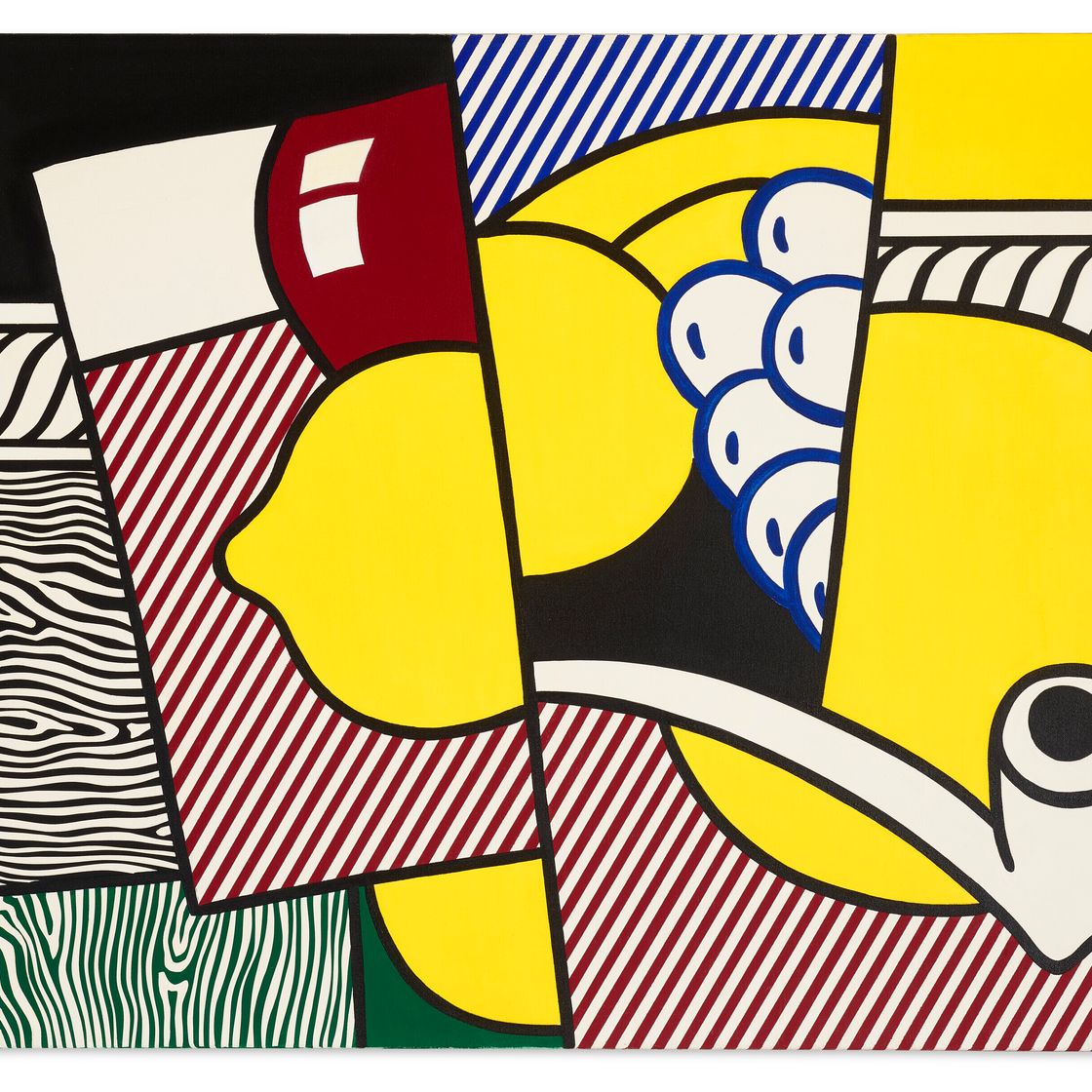 Roy Lichtenstein — Кубистический натюрморт, изображение 1