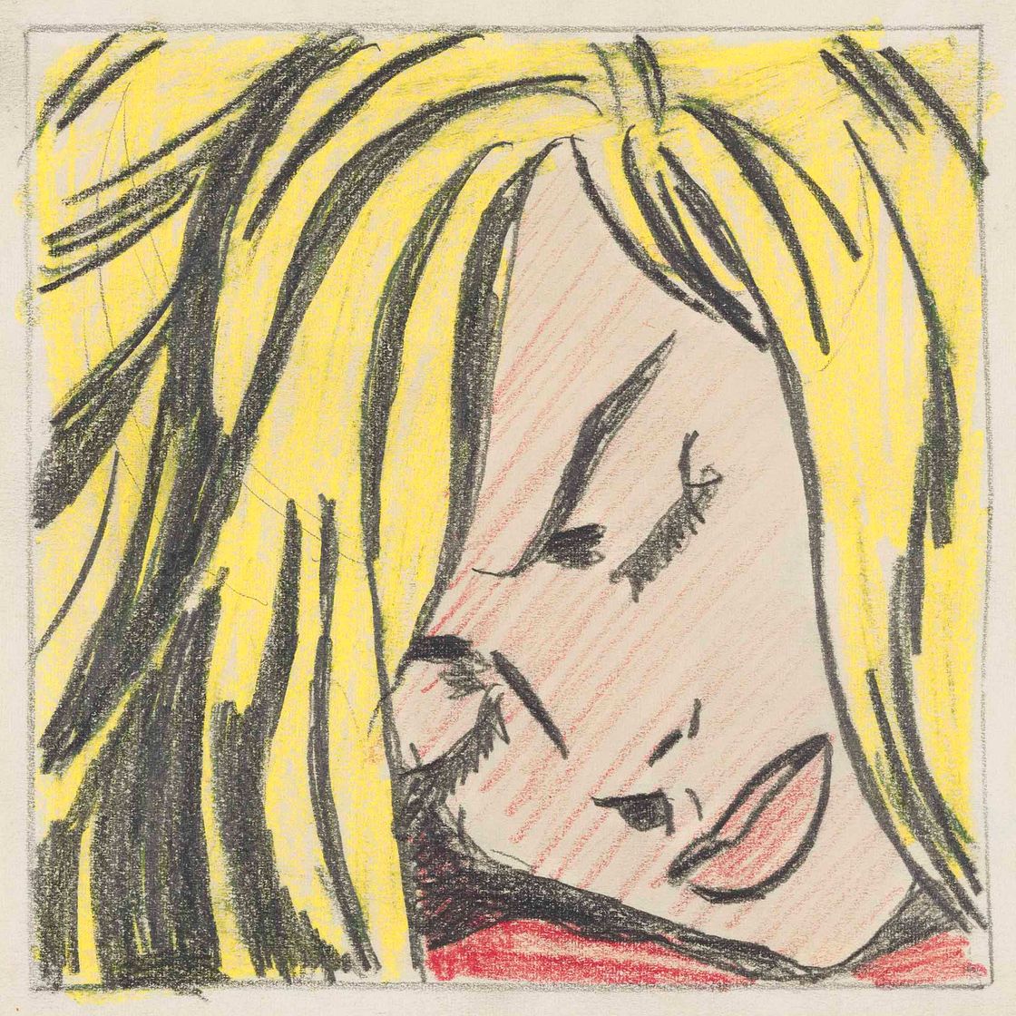 Roy Lichtenstein — Спящая девушка (кабинет)