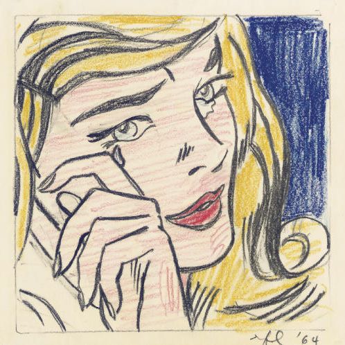 Roy Lichtenstein — Этюд для плачущей девочки
