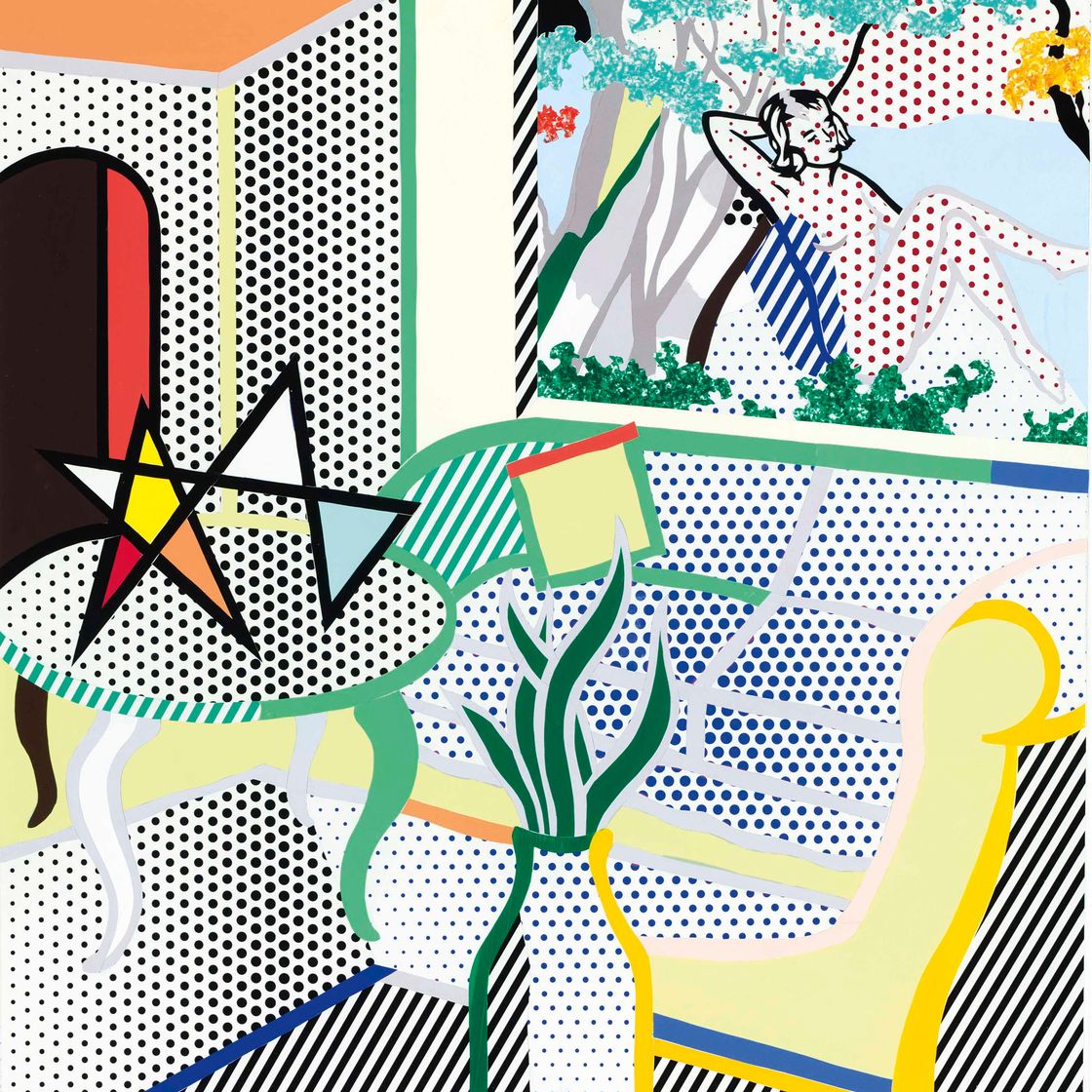 Roy Lichtenstein — Коллаж для интерьера с изображением купальщицы