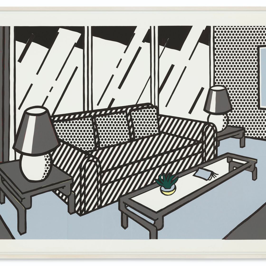 Roy Lichtenstein — Красные лампы - Уникальное состояние, изображение 2