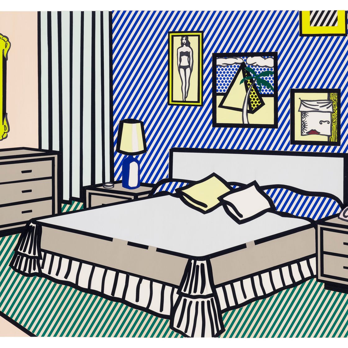 Roy Lichtenstein — Интерьер с водяными лилиями (рабочий кабинет), изображение 1