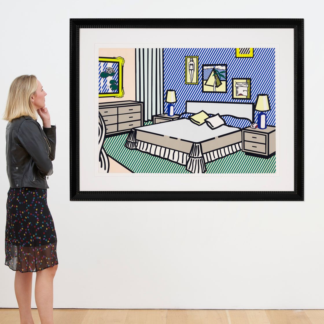 Roy Lichtenstein — Интерьер с водяными лилиями (рабочий кабинет), изображение 3