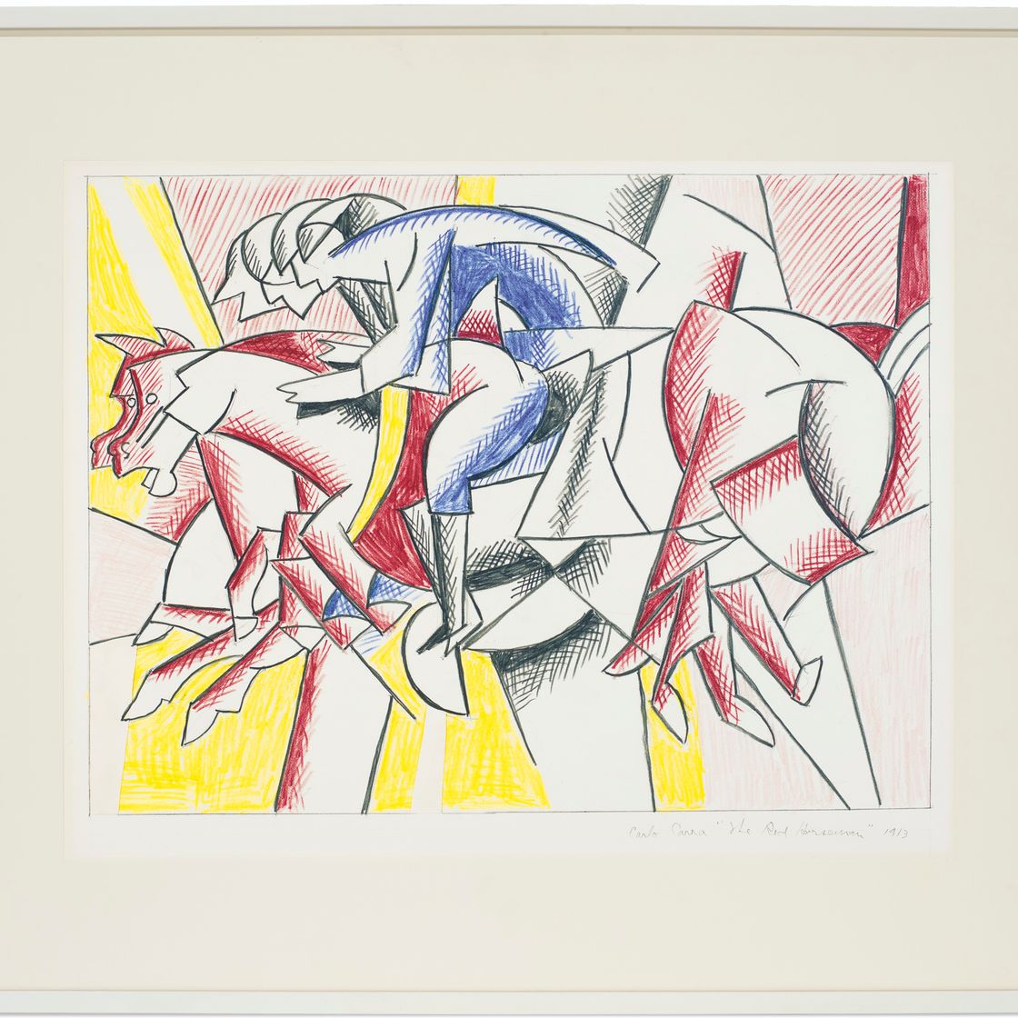 Roy Lichtenstein — Красный всадник (этюд), изображение 2