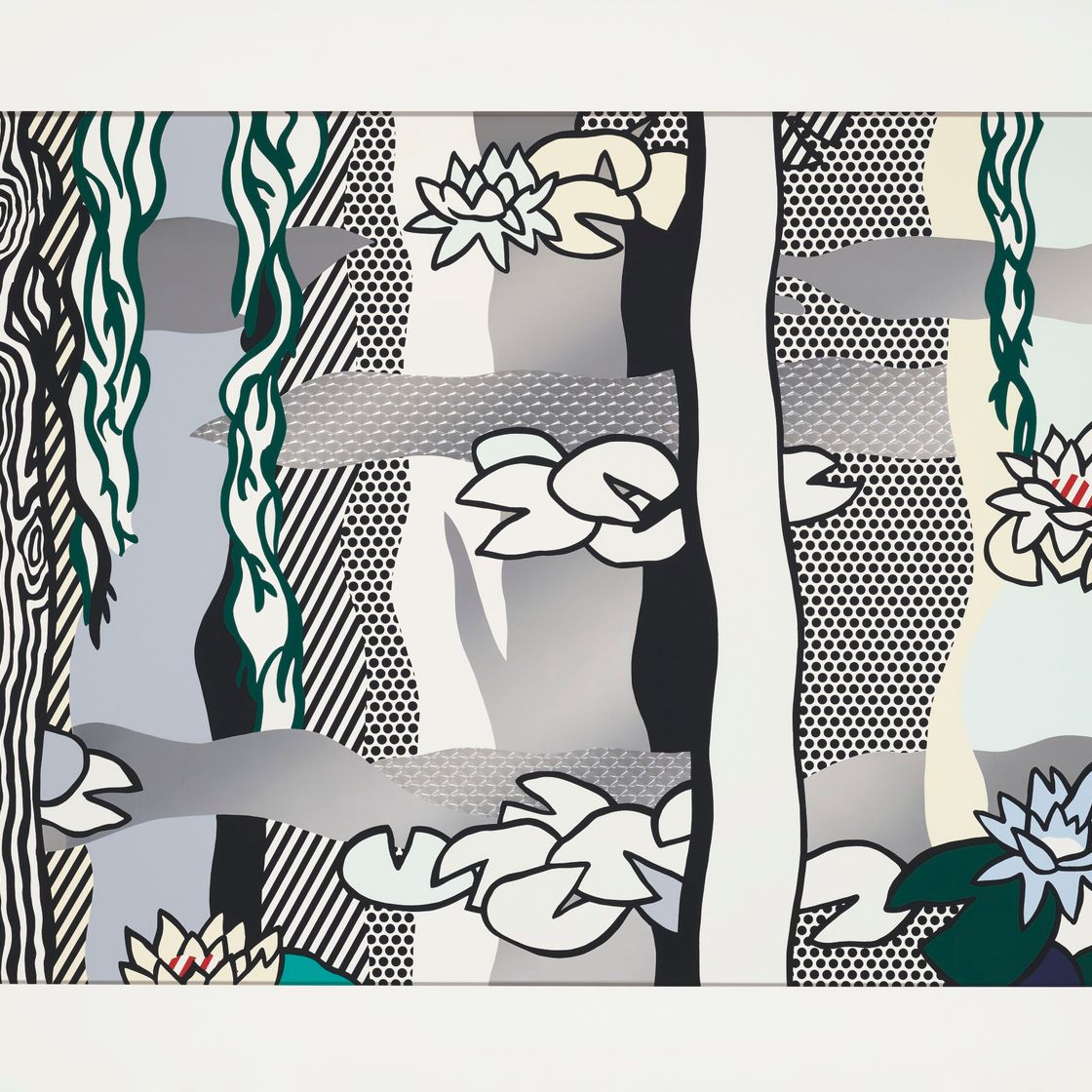 Roy Lichtenstein — Водяные лилии с ивами, изображение 1