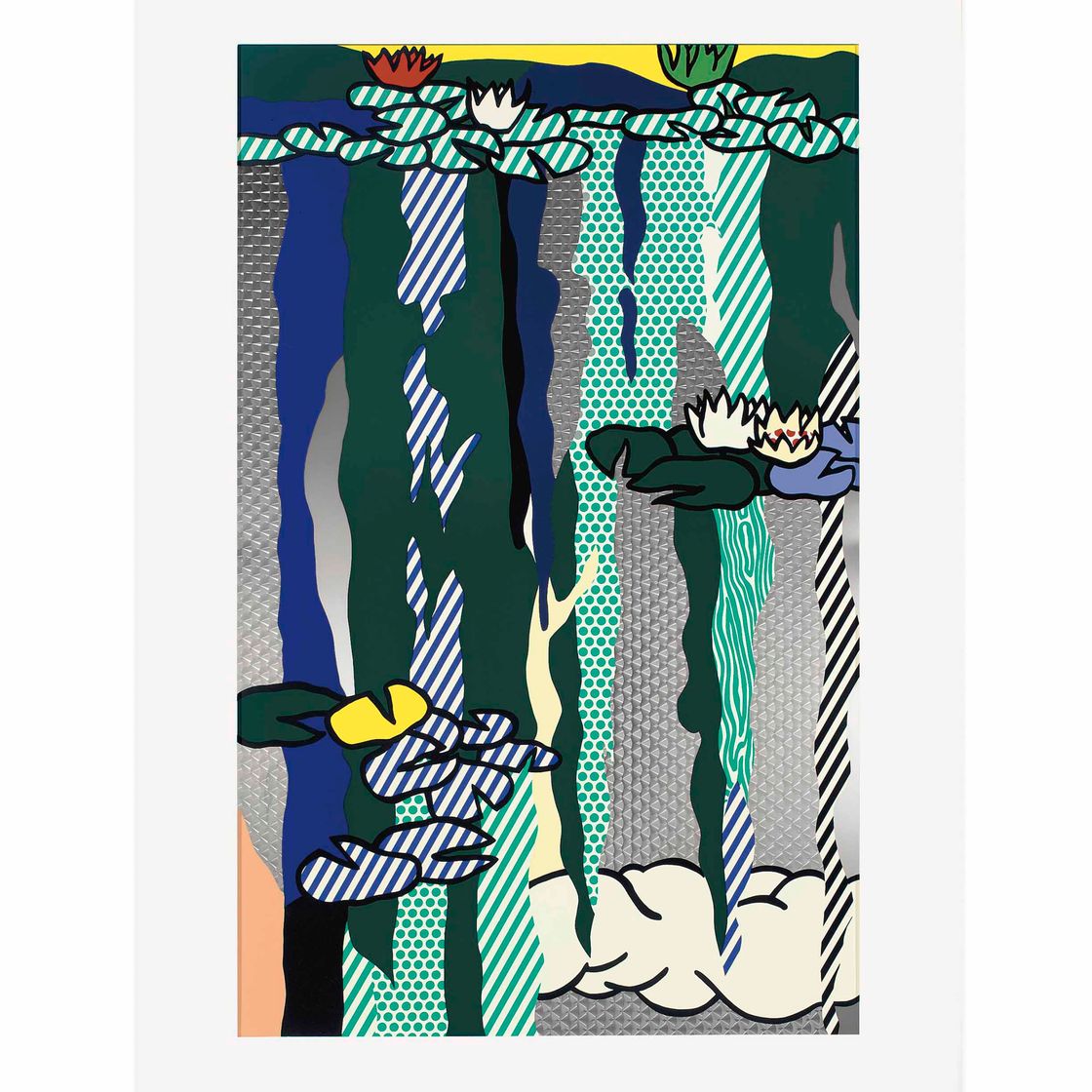 Roy Lichtenstein — Водяные лилии с облаком