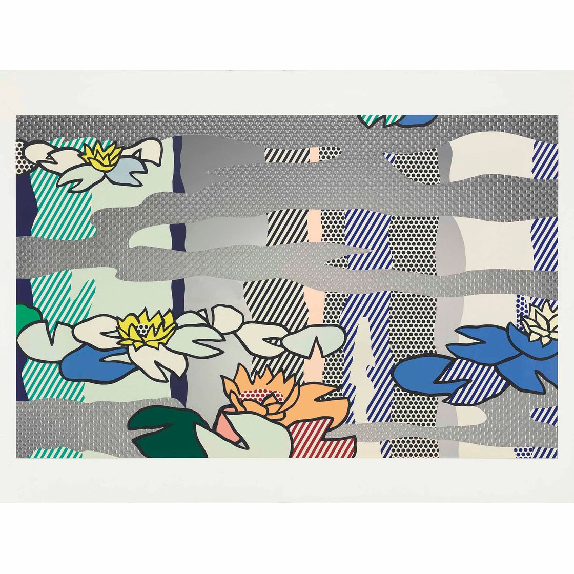 Roy Lichtenstein — Пруд с водяными лилиями и отражениями