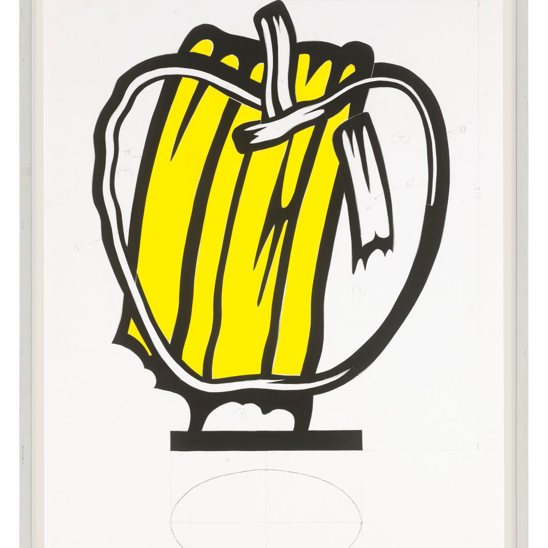 Roy Lichtenstein — Желтое яблоко (исследование), изображение 2