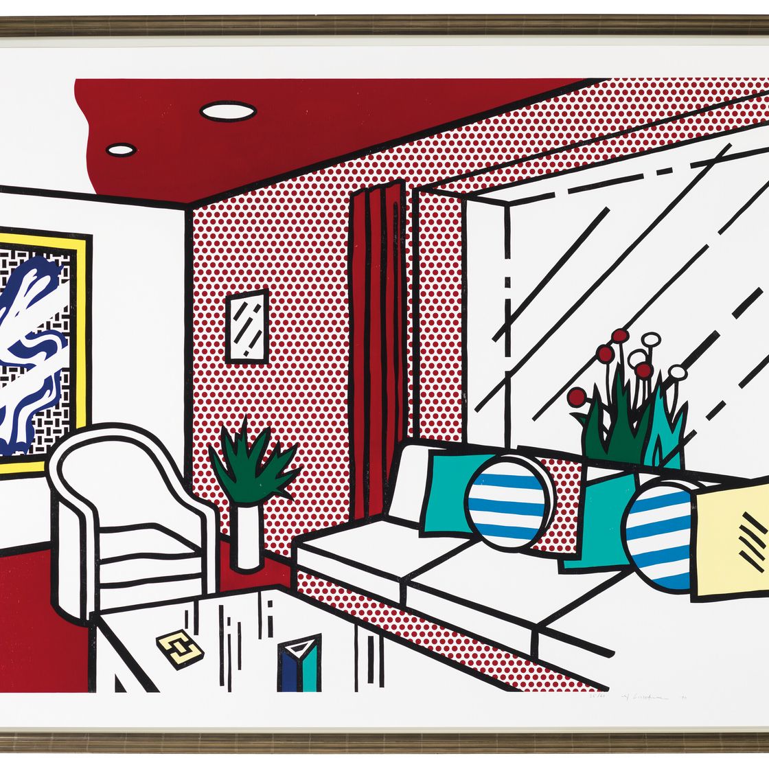 Roy Lichtenstein — Гостиная из серии "Интерьер", изображение 3