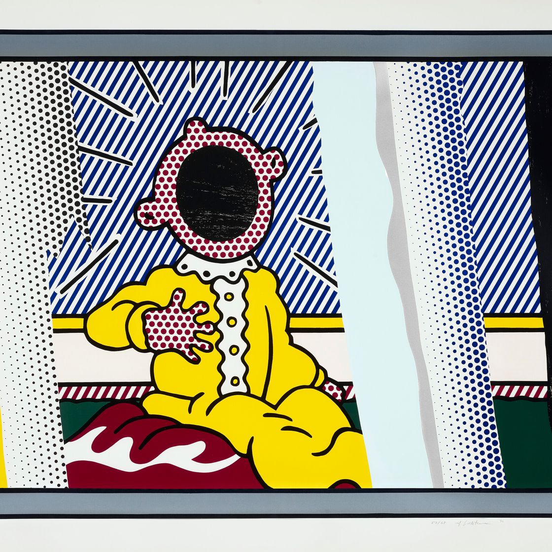 Roy Lichtenstein — Размышления о "Крике" из серии "Размышления", изображение 1