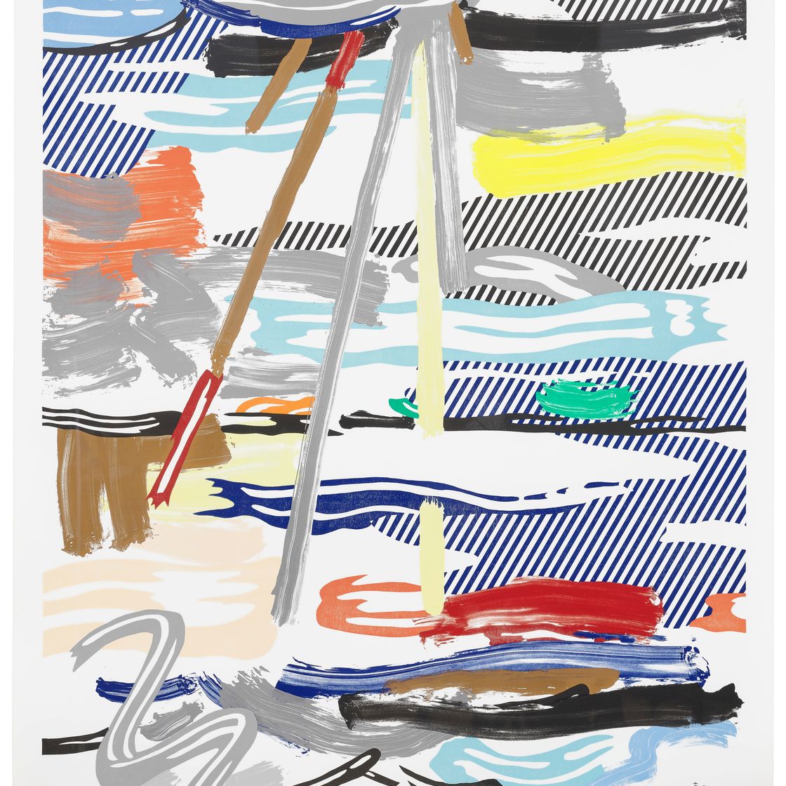Roy Lichtenstein — Солнечный свет сквозь облака, из серии пейзажей, изображение 1