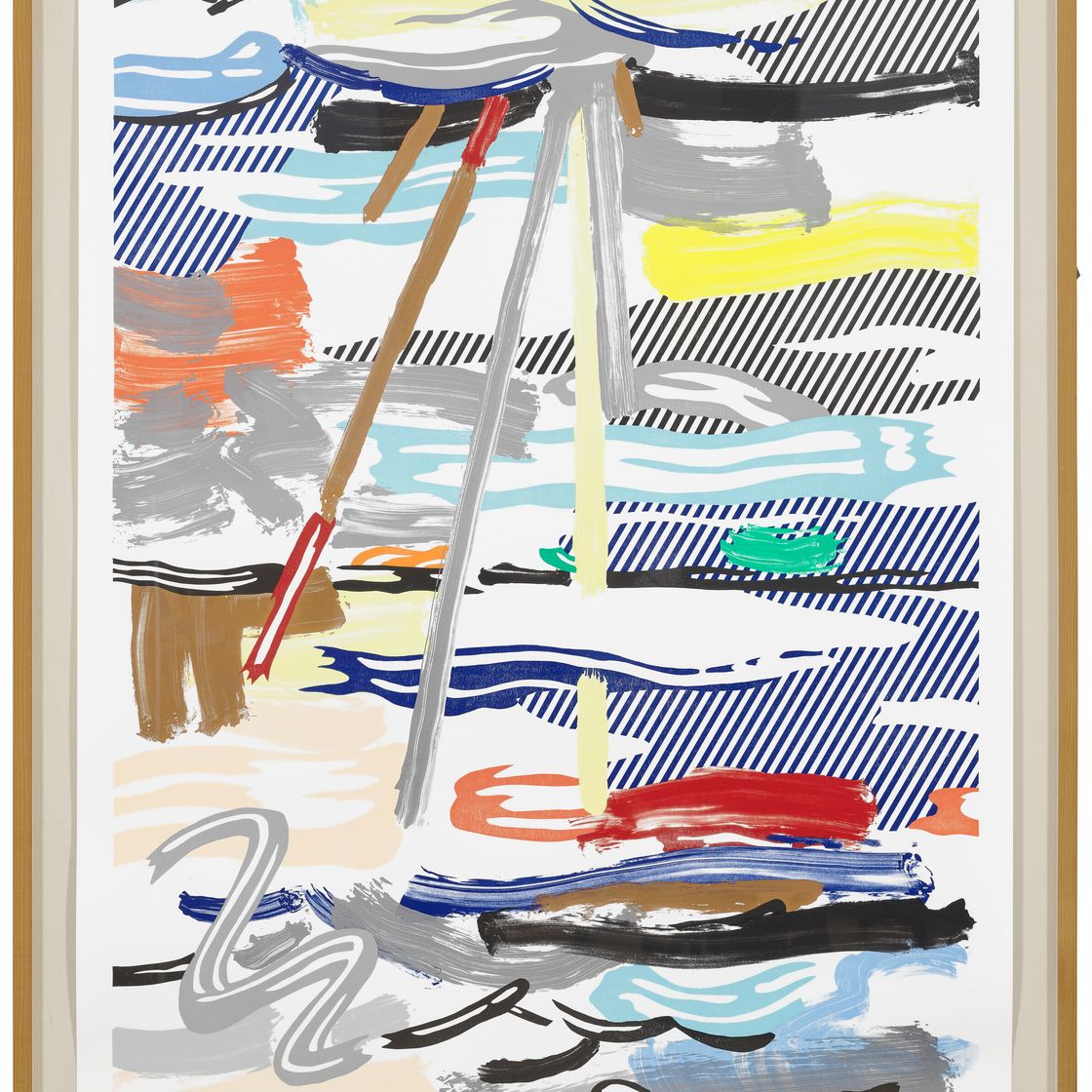 Roy Lichtenstein — Солнечный свет сквозь облака, из серии пейзажей, изображение 2