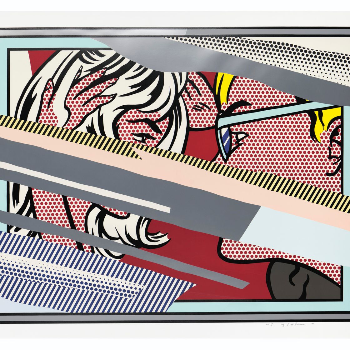 Roy Lichtenstein — Размышления о разговоре, из серии "Размышления"