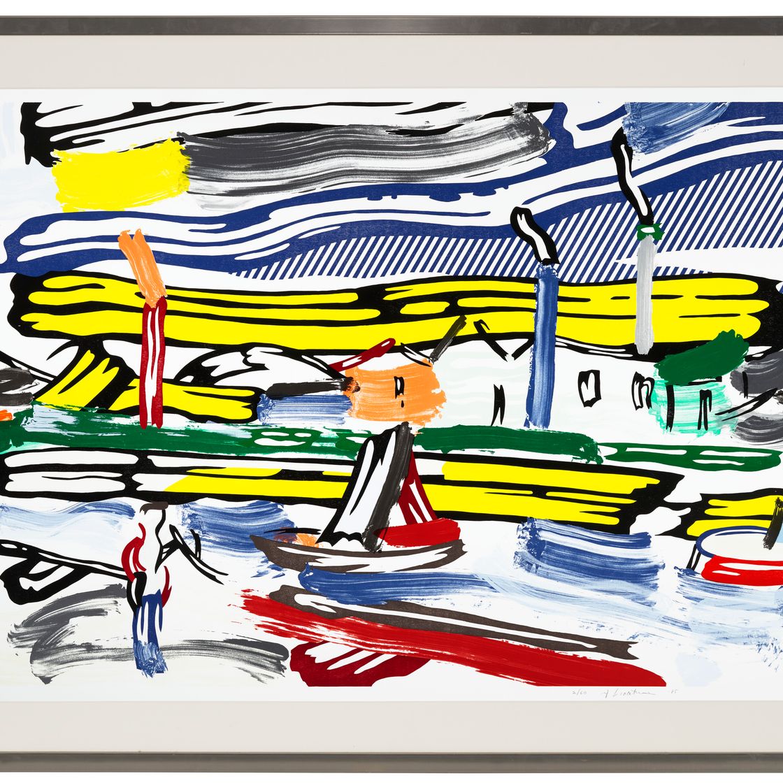 Roy Lichtenstein — Река, из серии пейзажей, изображение 2
