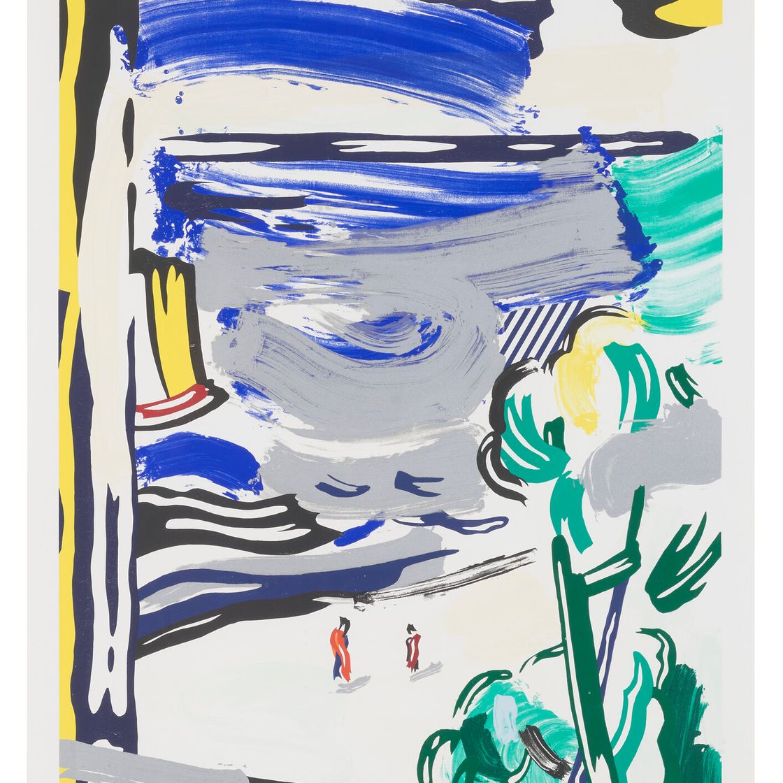 Roy Lichtenstein — Вид из окна, из серии пейзажей, изображение 1