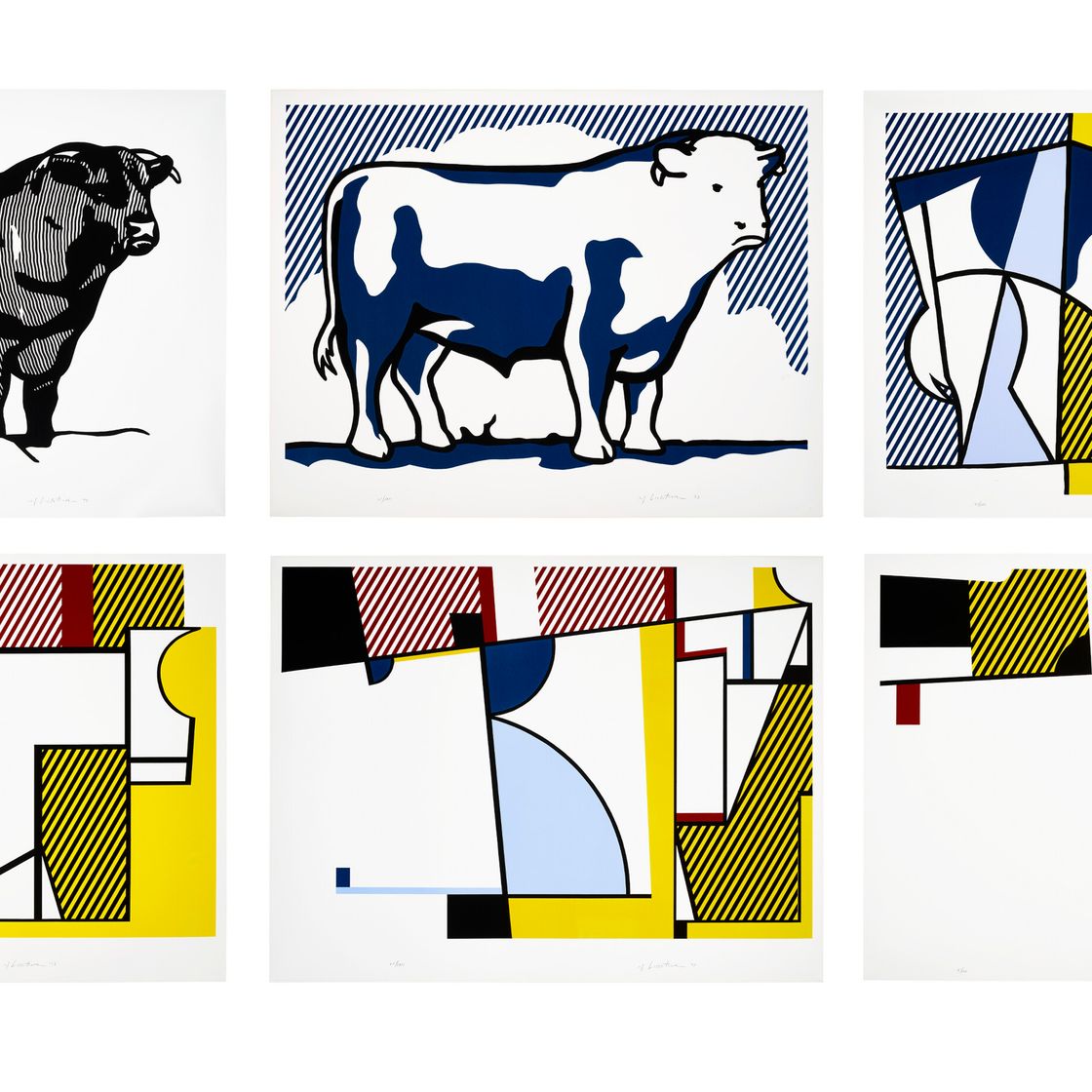 Roy Lichtenstein — Серия профилей Bull
