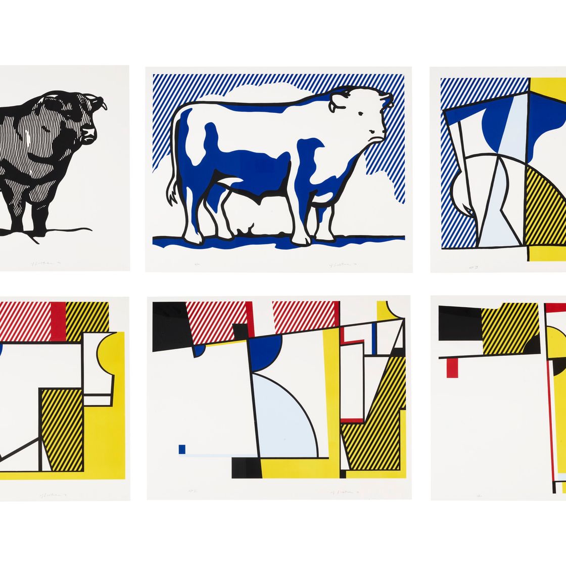 Roy Lichtenstein — Серия профилей Bull, изображение 1