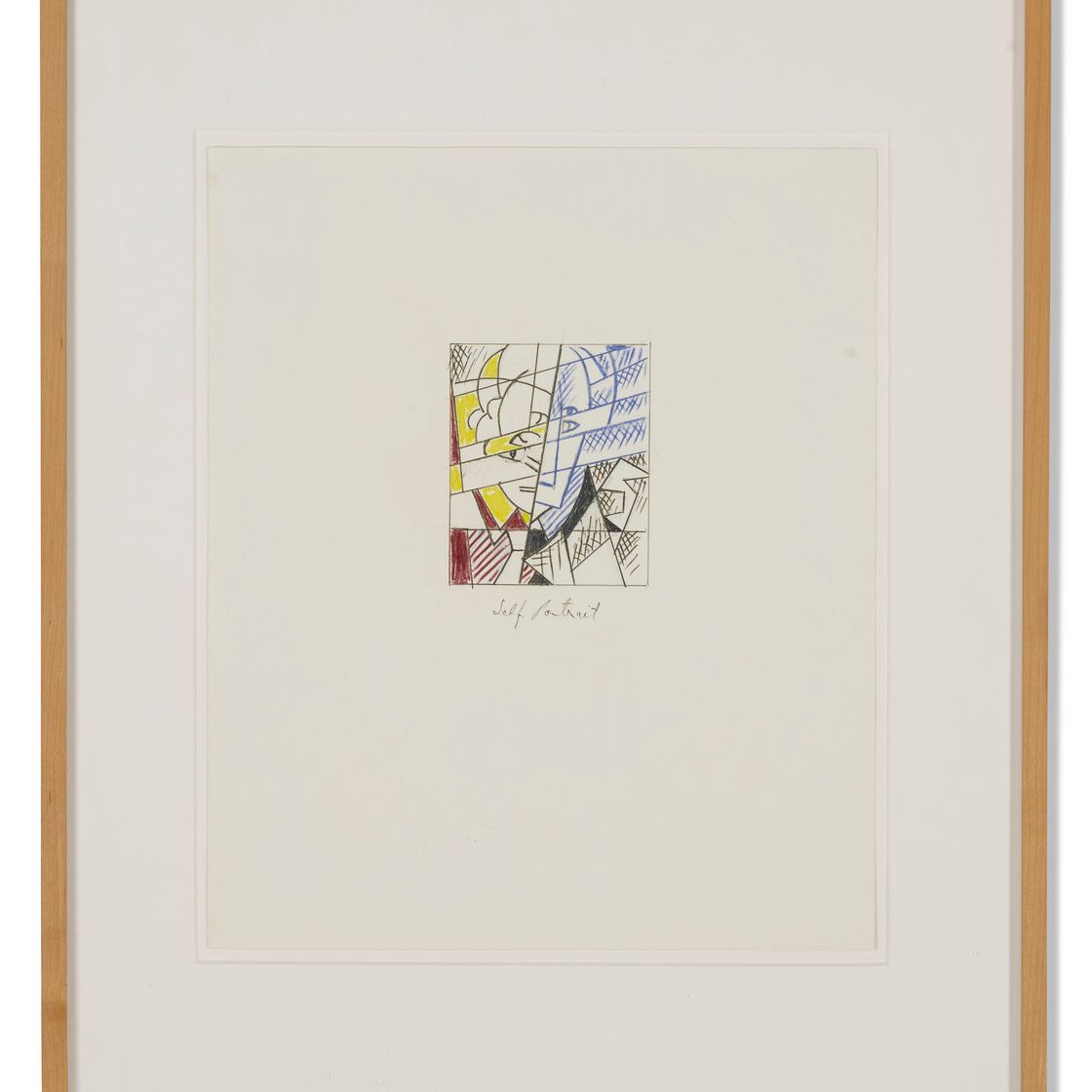Roy Lichtenstein — Автопортрет (этюд), изображение 3