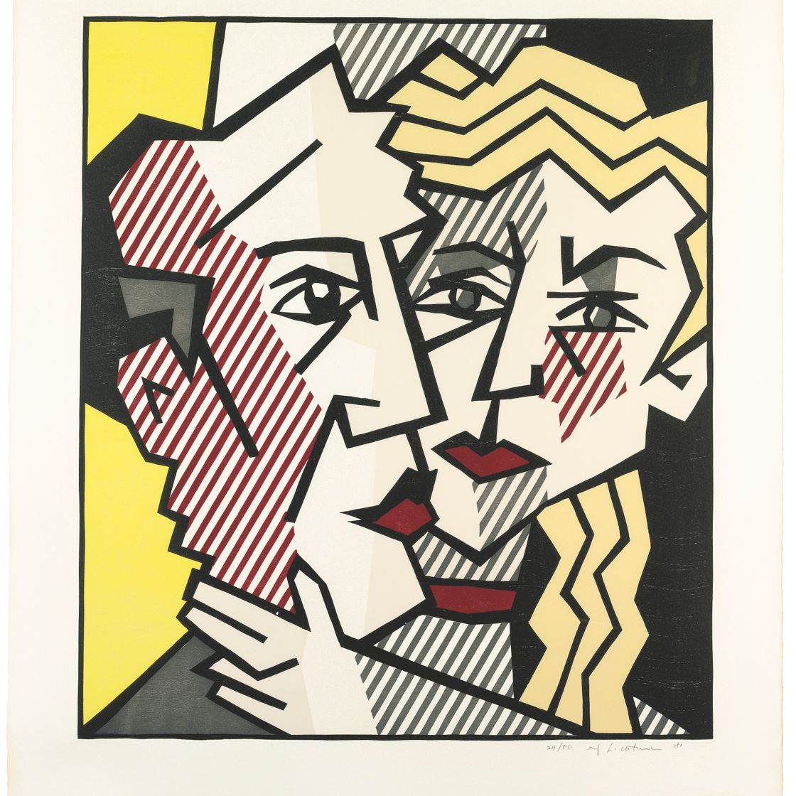 Roy Lichtenstein — Серия экспрессионистских гравюр на дереве, изображение 4