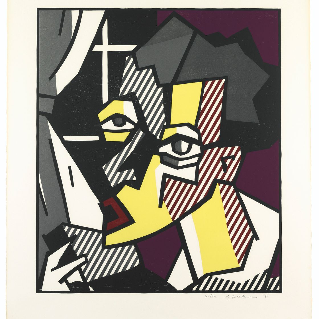 Roy Lichtenstein — Серия экспрессионистских гравюр на дереве, изображение 5