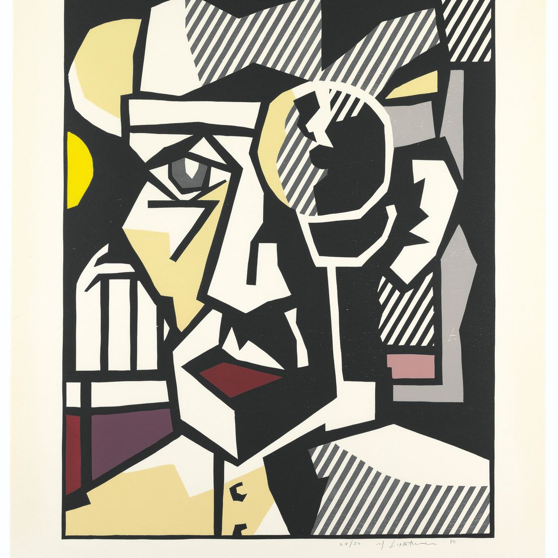Roy Lichtenstein — Серия экспрессионистских гравюр на дереве, изображение 6