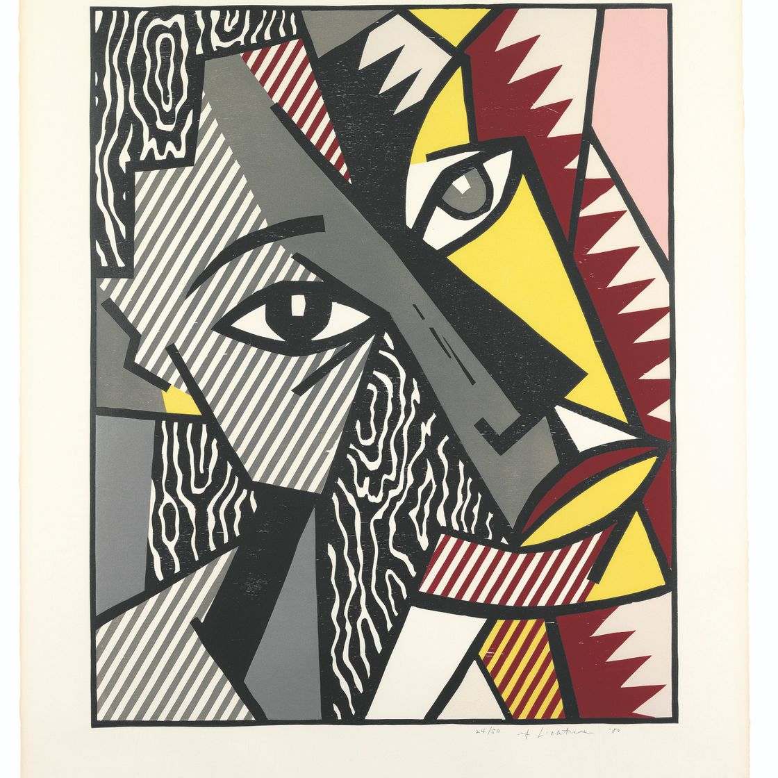 Roy Lichtenstein — Серия экспрессионистских гравюр на дереве, изображение 8