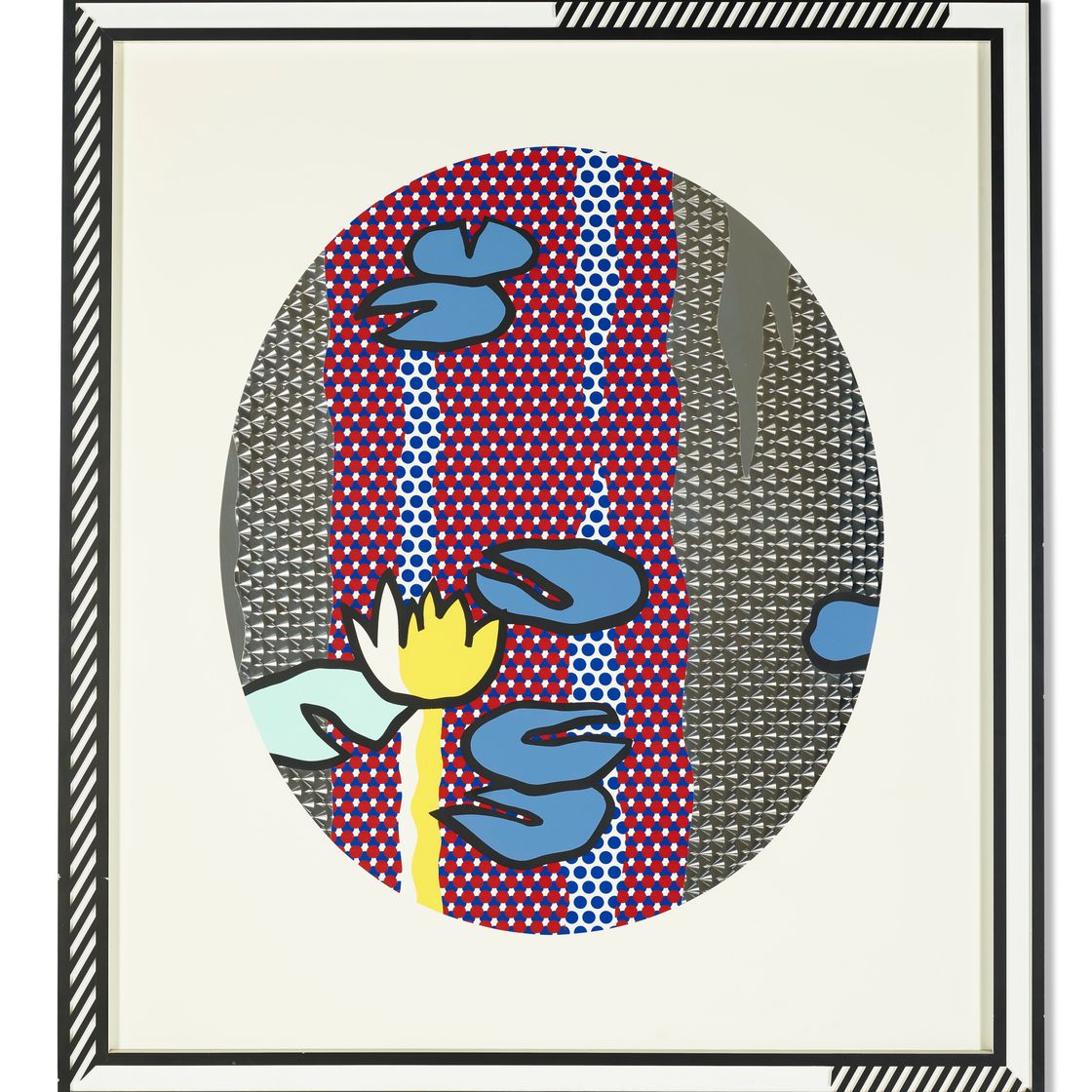 Roy Lichtenstein — Водяные лилии - Голубые листочки кувшинок