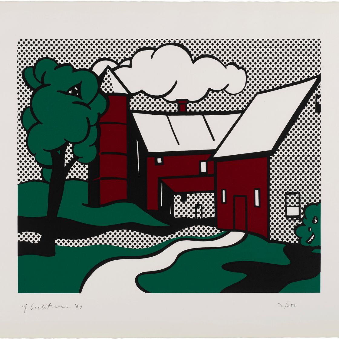 Roy Lichtenstein — Красный амбар